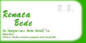 renata bede business card